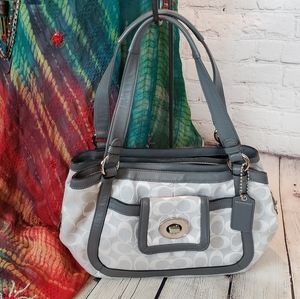 Grey coach bag